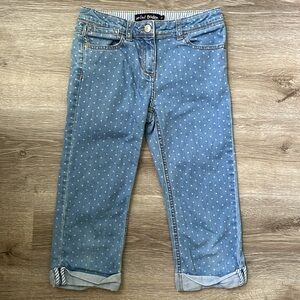 Mini Boden | Polka Dot cropped jeans size 10 years